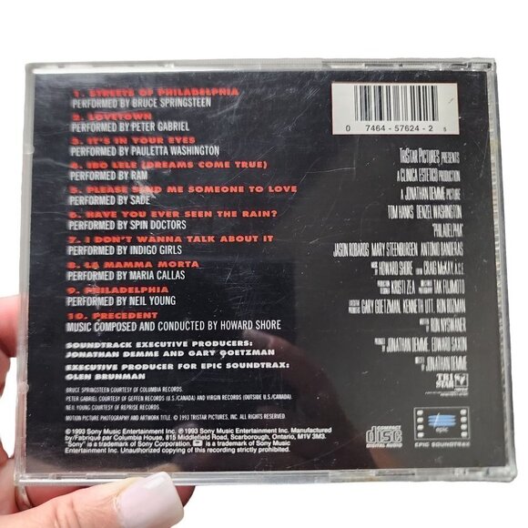 PHILADELPHIA: Music from the Motion Picture Soundtrack CD - Picture 2 of 4
